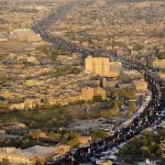 سیل جمعیت و دسته های عزادار  در اربعین امام حسین